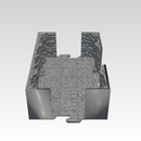 INSTADUNGEON™ Fantasy Expansion B1 - Narrow/Single Spaced - Tiles 1B-5B: gaming terrain tiles compatible with D&D, Pathfinder and more