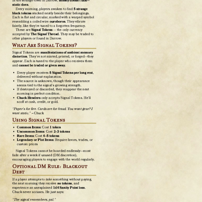 Dead Frequency DnD 5e Adventure – Signal in Static, Horror One Shot