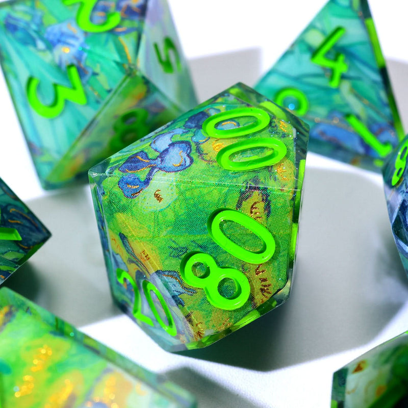 Bluemorn Grove | Art Core Dice | 7 Piece Set - Only-Games