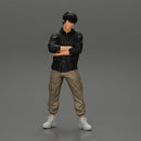 Asian gangster homie standing crossed hands - Only-Games