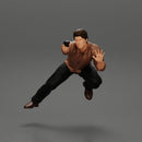 gangster man  shooting a gun from the back of the car - Only-Games