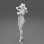 Sexy girl posing in sexy one piece - Only-Games