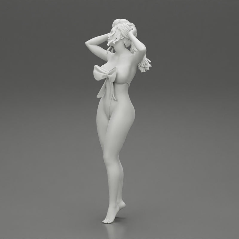 Sexy girl posing in sexy one piece - Only-Games