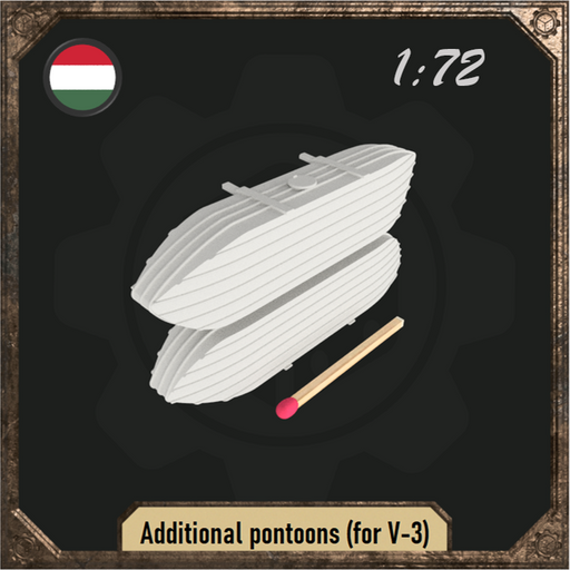 1/72 Additional pontoons for V-3 experimental tank - Only-Games