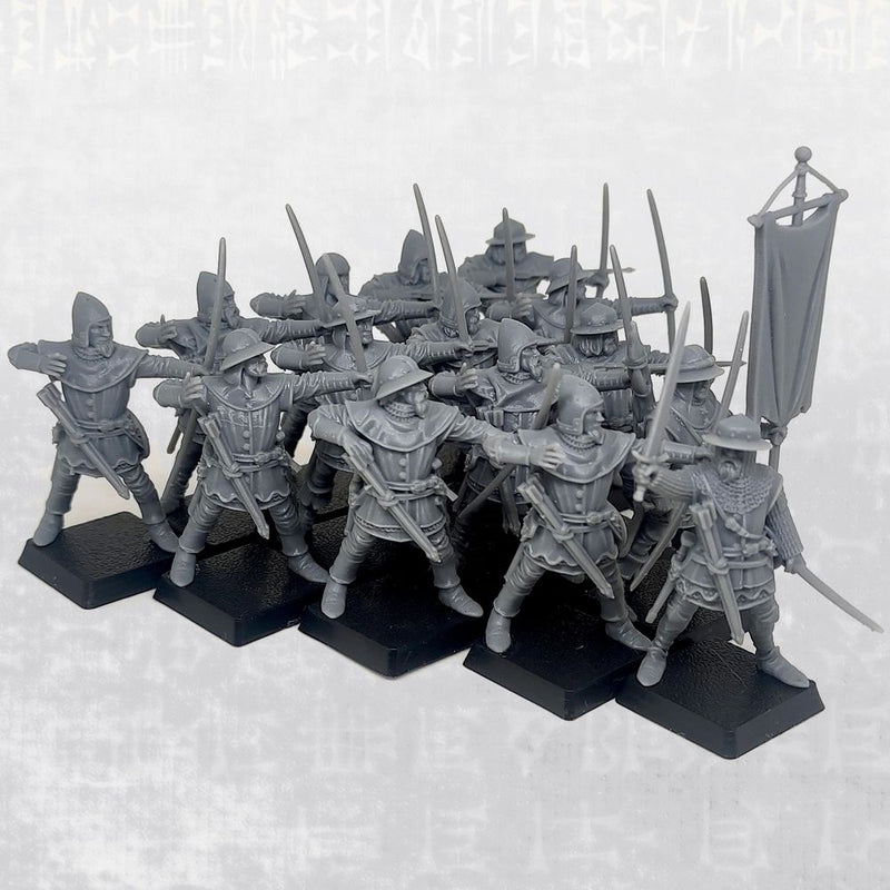 Archers on Foot - Complete Regiment - 34mm (Fantasy Scale) - Only-Games