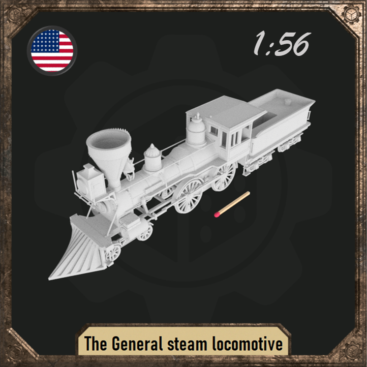 1/56 The General steam locomotive