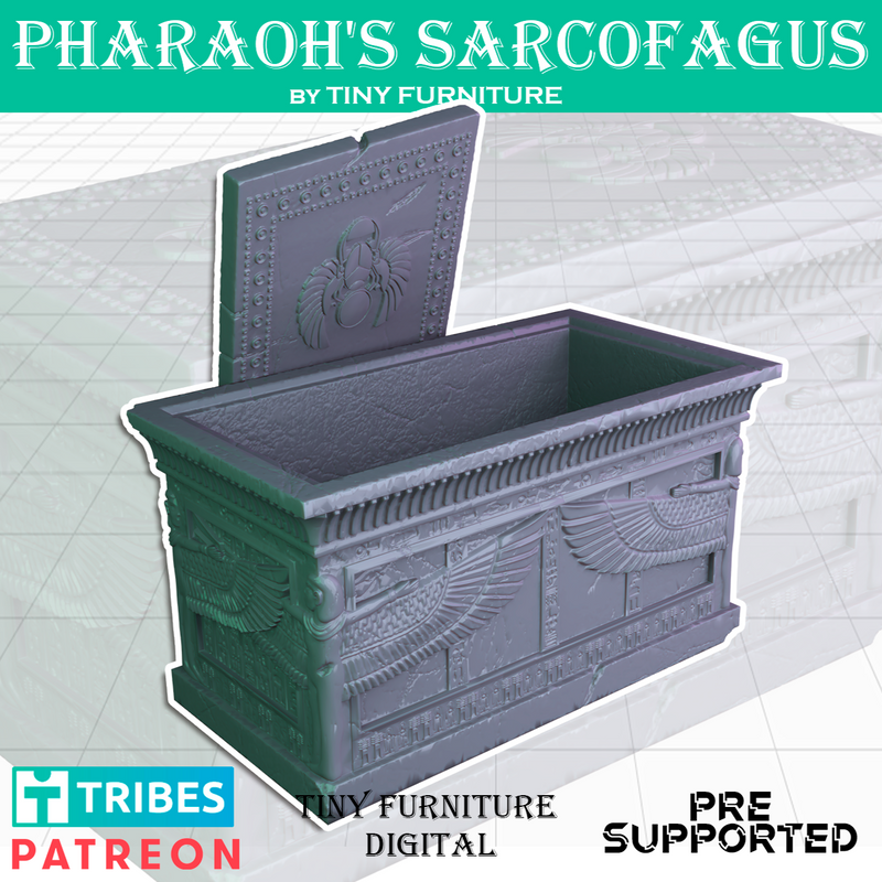 Stone Pharaoh's Sarcofagus - Only-Games