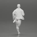 man running in an open shirt, fearing to be arrested - Only-Games