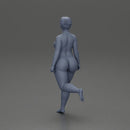 Naked Fat girl training in the gym with dumbbells for leg workouts to lose weight - Only-Games