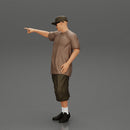 Gangster homie in cap pointing his finger at somebody - Only-Games