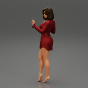 Cute Woman Wearing Long Shirt while Posing - Only-Games
