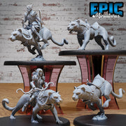 Dark Elf Panther Mount Rider Set - Only-Games