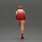 Sexy Girl Adjusting Her Stylish Red Heels - Only-Games