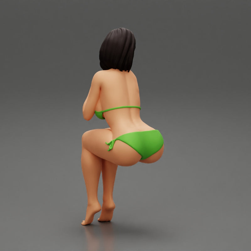 Sexy girl in bikini sitting - Only-Games