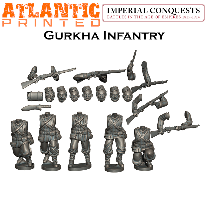 Gurkha Infantry - Puddle Bases - Only-Games