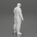 Big strong gangster homie in cap and shirt standing - Only-Games