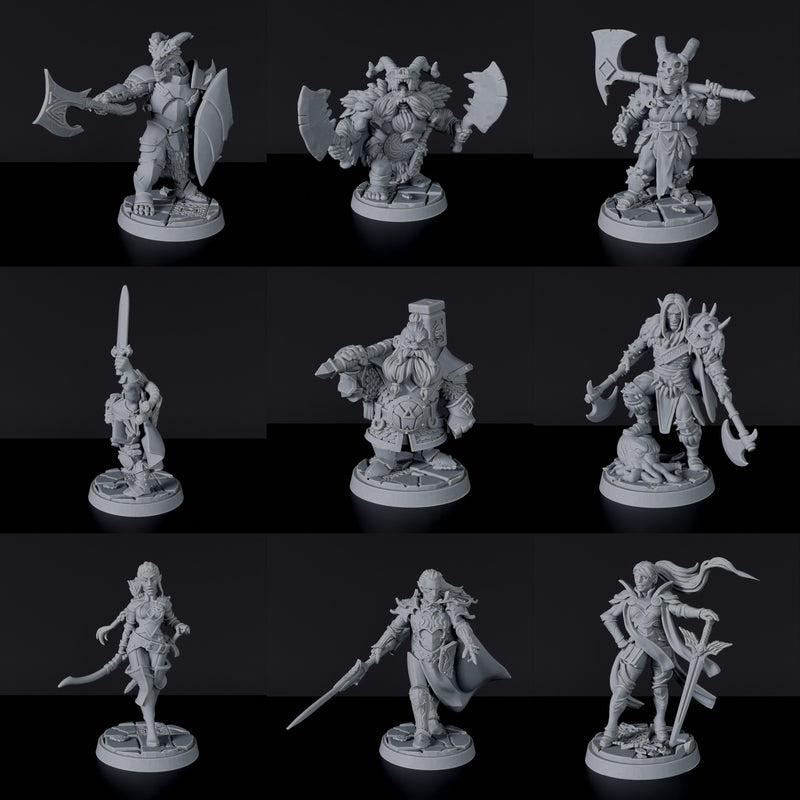 RPG Heroes - Might Set - Mega Deal - 19 Miniatures