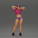 Sexy girl in a bikini and mini shirt posing confidently - Only-Games