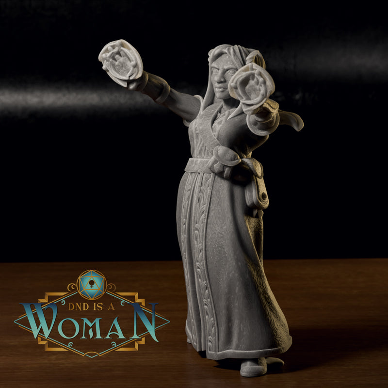 Dwarf Warlock - Johanna - 28mm / 32mm / 75mm - Only-Games