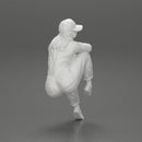 Tired woman mechanic in suit and cap sitting - Only-Games