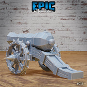 Dwarf Army Siege Cannon & Cannoneer Torch Set - Only-Games