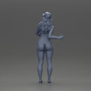 Naked girl standing in cap - Only-Games