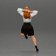 Sexy Secretary posing With Kneeling On An Office Chair - Only-Games
