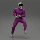 Biker man in helmet on a motorcycle stopped - Only-Games