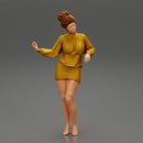 Young Woman In Mini Dress - Only-Games
