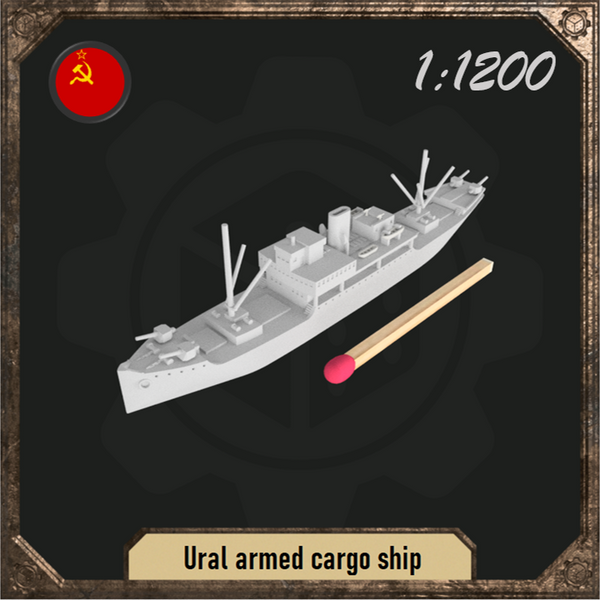 1/1200 Ural armed cargo ship