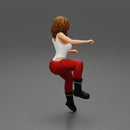 beautiful woman sitting and driving a motorbike - Only-Games