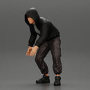 gangster homie in hoodie and short with his dog on the street - Only-Games