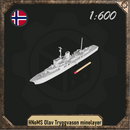 1/600 HNoMS Olav Tryggvason minelayer ship - Only-Games