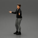 young man standing and explaining with hands - Only-Games