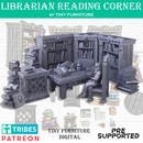Librarian Reading Corner miniatures - Only-Games