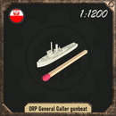1/1200 ORP General Galler gunboat - Only-Games