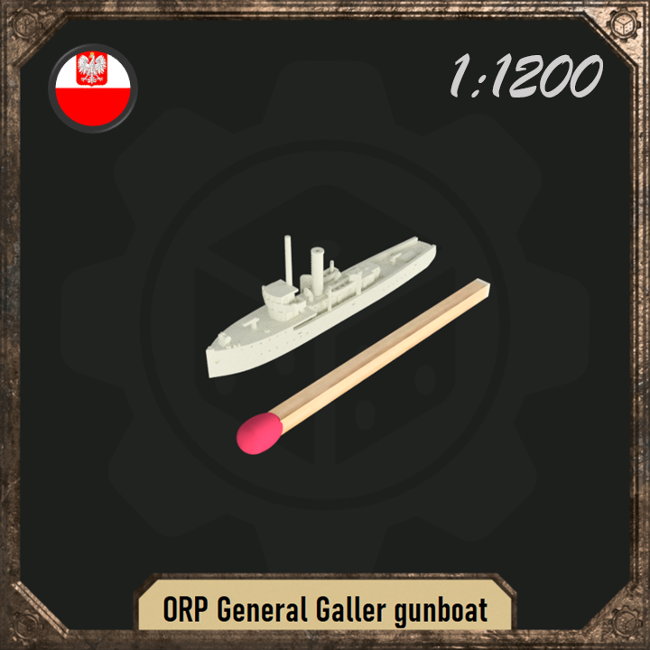 1/1200 ORP General Galler gunboat