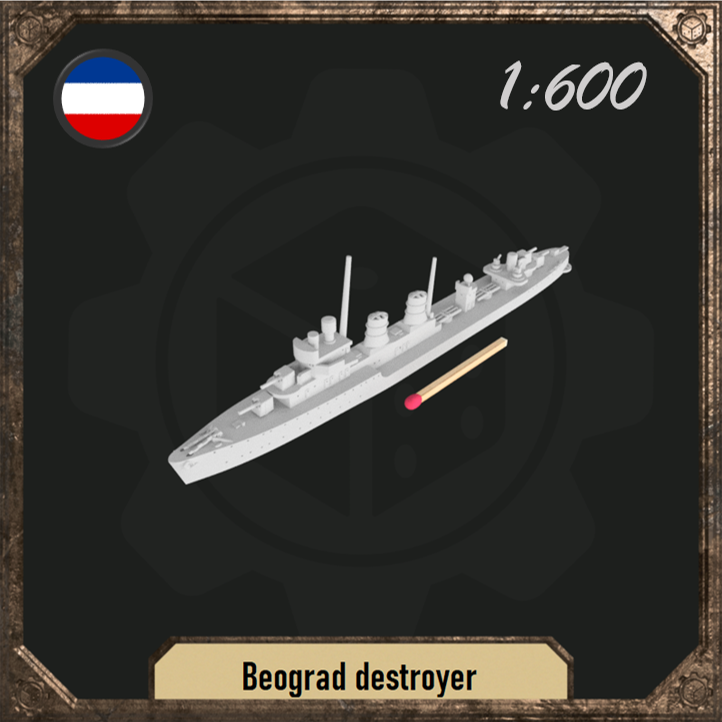 1/600 Beograd destroyer