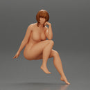 Naked woman sitting thinking - Only-Games