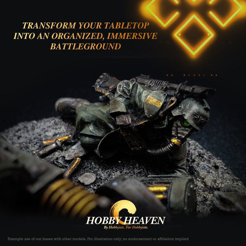 60mm Round Plain Plastic Bases - Only-Games