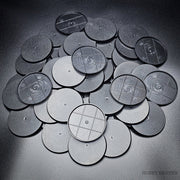 70mm Round Plain Plastic Bases - Only-Games