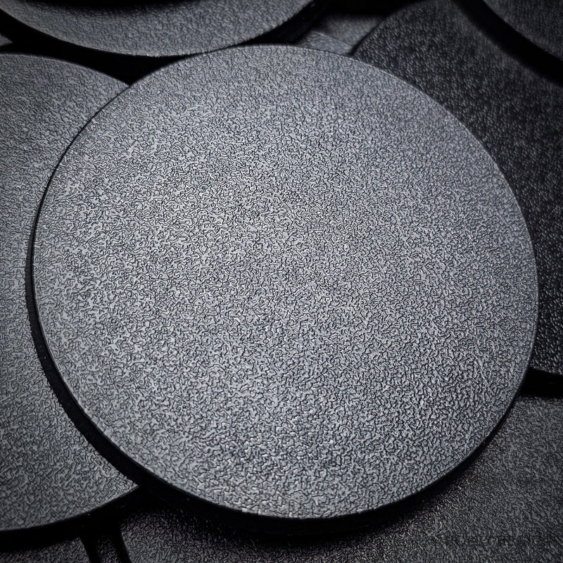 60mm Round Plain Plastic Bases - Only-Games