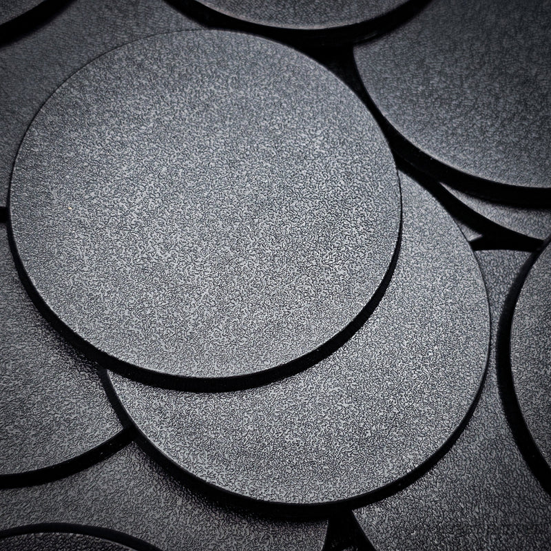 60mm Round Plain Plastic Bases - Only-Games