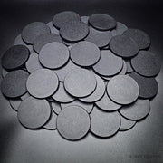 60mm Round Plain Plastic Bases - Only-Games