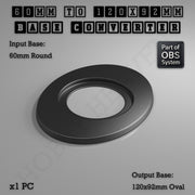 Round To Oval Bases Size Converters 3d Print Full Range - Only-Games