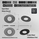 Round To Oval Bases Size Converters 3d Print Full Range - Only-Games