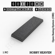 Rectangle Bases Range Sizes - 75x30mm to 125x40mm Medium Sizes 3d Print Full Range Tabletop Games - Only-Games