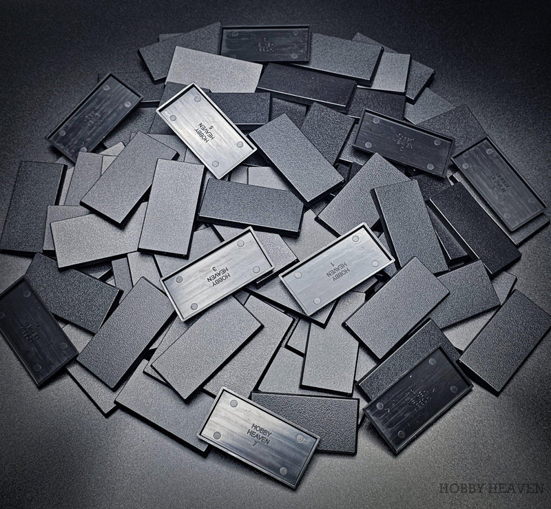 60x30mm Rectangle Bases for Tabletop Games | Premium Wargaming Cavalry Bases - Only-Games