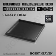 Rectangle Movement Trays | Cavalry & Monsters | 50×25-100×60mm | OBS System - Only-Games