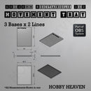 Rectangle Movement Trays | Cavalry & Monsters | 50×25-100×60mm | OBS System - Only-Games